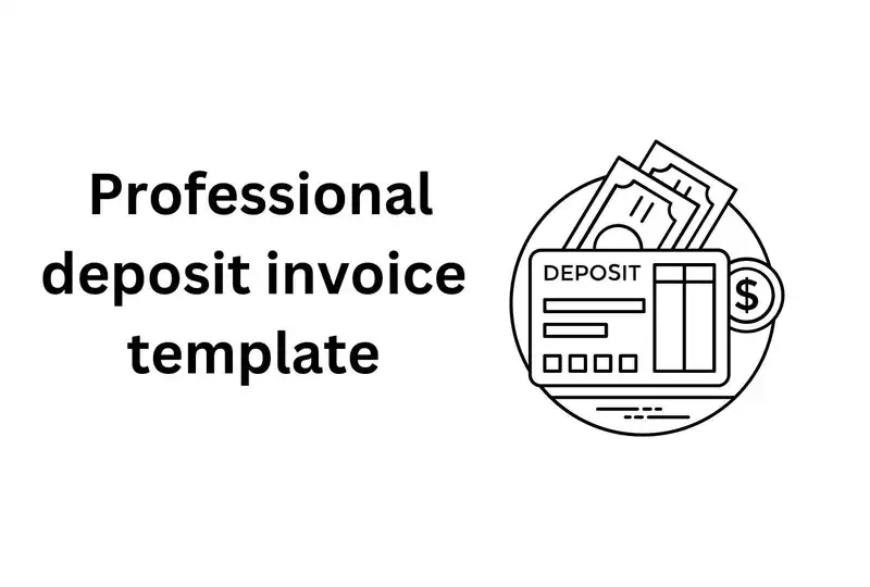 How to create a professional deposit invoice template