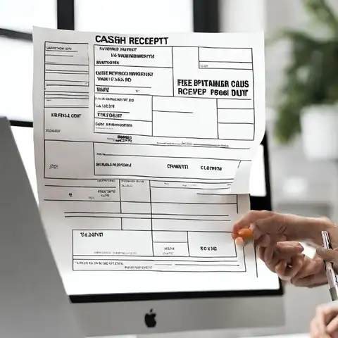 People create free printable cash receipt templates on the computer.