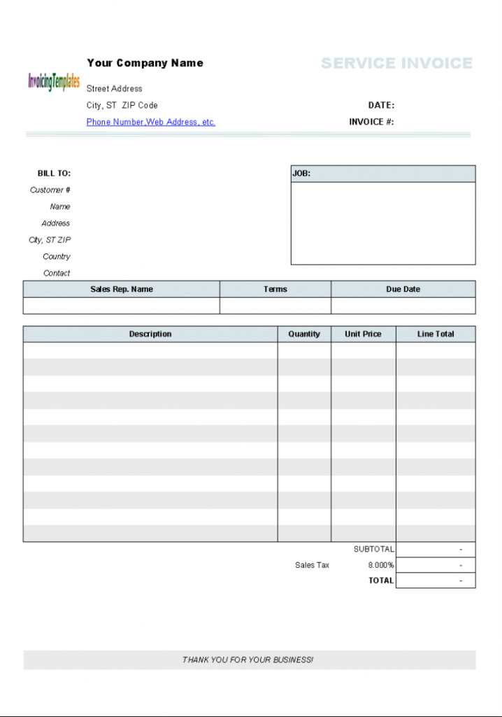 free printable invoice template uk