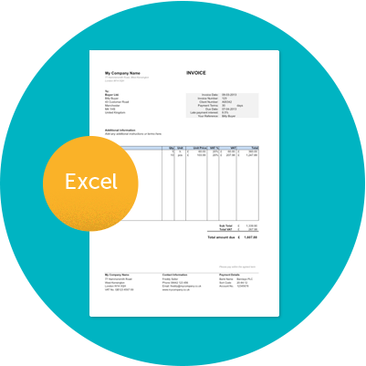 invoice template uk excel