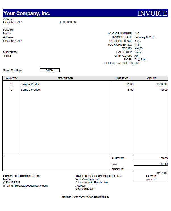 proforma invoice template pdf free download invoice example