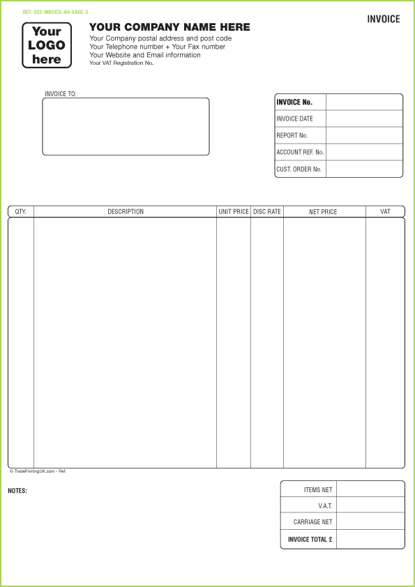 Car Sales Invoice Template Uk