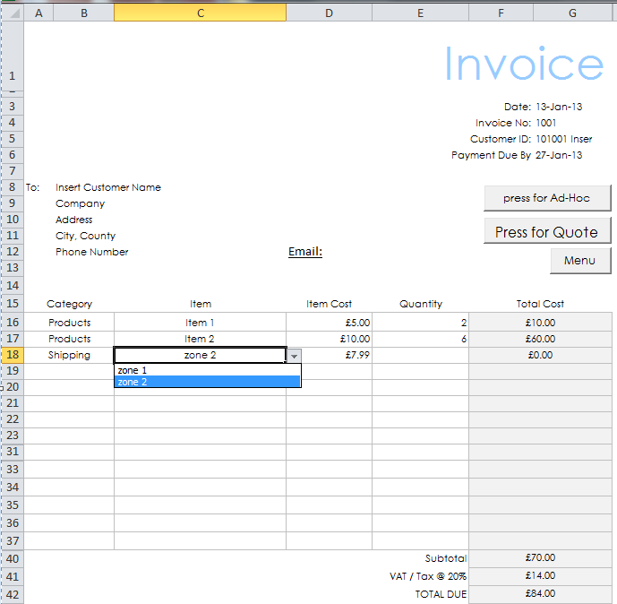 sole trader invoice template nz invoice example